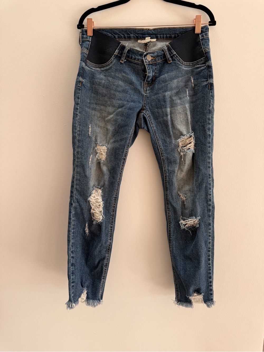 Maternity Jessica Simpson Distressed Skinny Jeans
